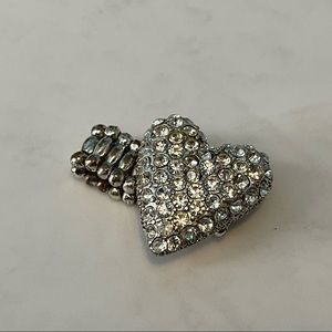 Bedazzled Heart Statement Ring
